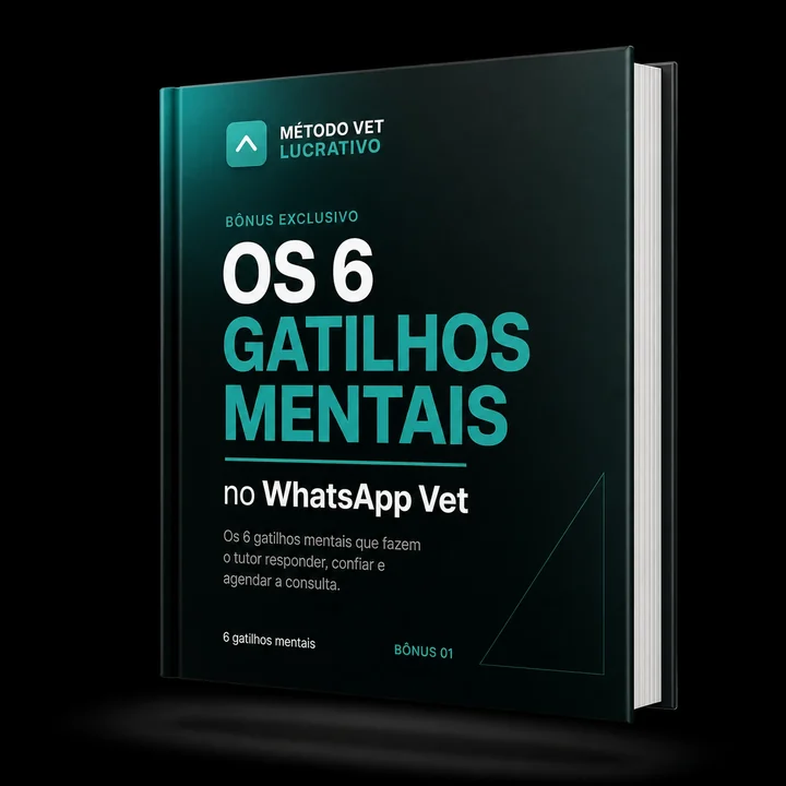 Capa do bônus Os 6 Gatilhos Mentais no WhatsApp Vet